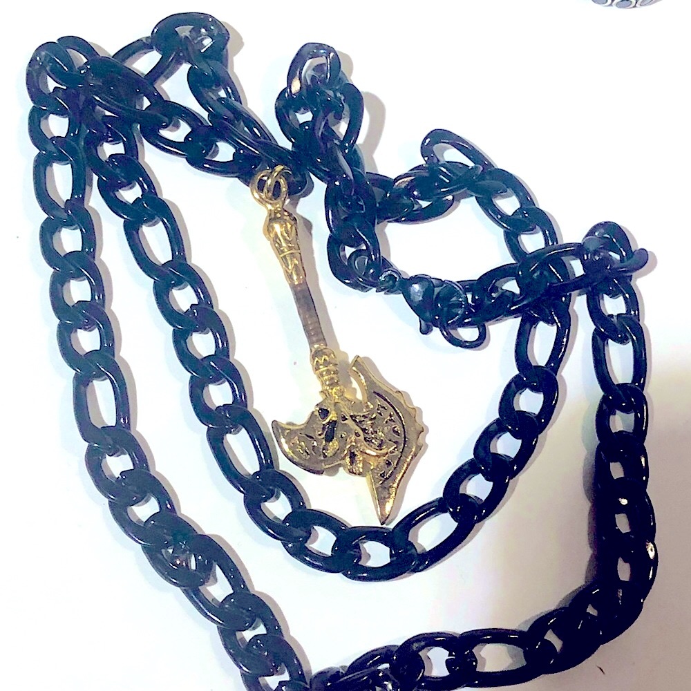 New Black Stainless Steel Bronze Links Chains Set - Picture 2 of 5